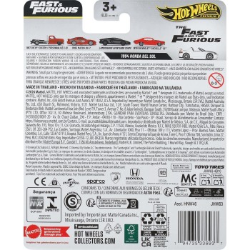 Mattel Hot Wheels Cars, Premium Fast & Furious Car for Adult Collectors HNW46 / JHW63 194735336937