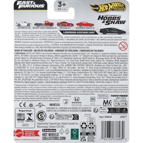 Mattel hot wheels συλλεκτικα αυτοκινητακια - fast and furious hw lamborghini avtdr cp συλλεκτικα αυτοκινητακια - fast and furiou