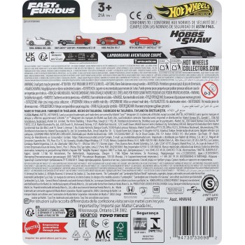 Mattel Hot Wheels Cars, Premium Fast & Furious Car for Adult Collectors HNW46 / JHW77 194735336982