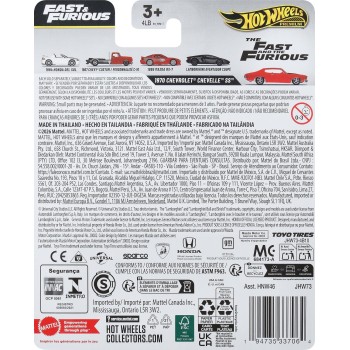 Mattel hot wheels συλλεκτικα αυτοκινητακια - fast and furious hw 1970 chvrlt chvll ss συλλεκτικα αυτοκινητακια - fast and furiou