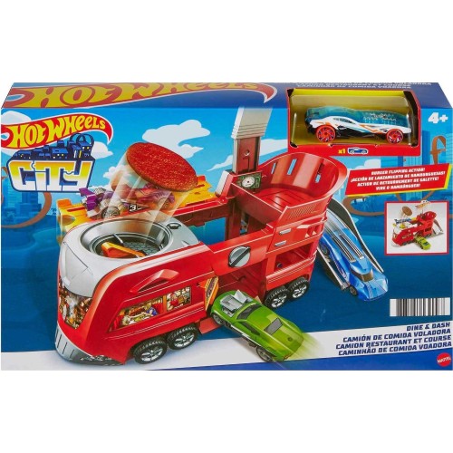 Mattel hot wheels hw city - αναδιπλουμενες πιστες ghost garage play set FJN34 / FJN39 887961539097