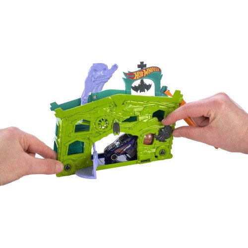 Mattel hot wheels hw city - αναδιπλουμενες πιστες ghost garage play set FJN34 / FJN38 887961539080