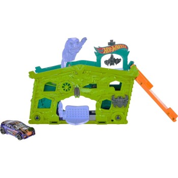 Mattel hot wheels hw city - αναδιπλουμενες πιστες ghost garage play set FJN34 / FJN38 887961539080