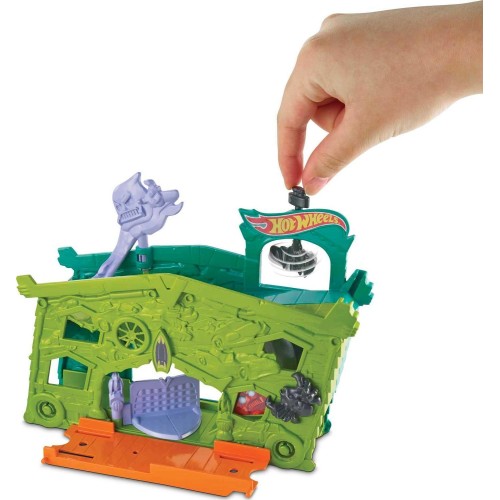 Mattel hot wheels hw city - αναδιπλουμενες πιστες ghost garage play set FJN34 / FJN38 887961539080