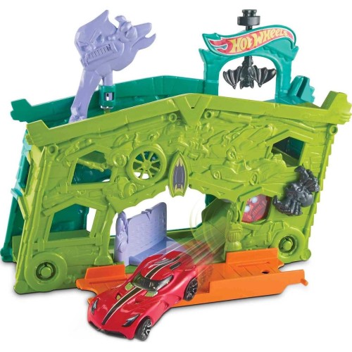 Mattel hot wheels hw city - αναδιπλουμενες πιστες ghost garage play set FJN34 / FJN38 887961539080