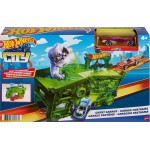 Mattel hot wheels hw city - αναδιπλουμενες πιστες ghost garage play set FJN34 / FJN38 887961539080
