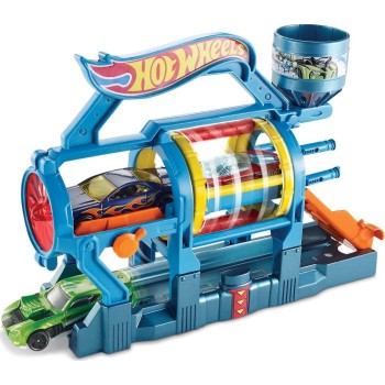 Mattel hot wheels hw city - αναδιπλουμενες πιστες turbo jet car wash play FJN34 / FJN35 887961539110