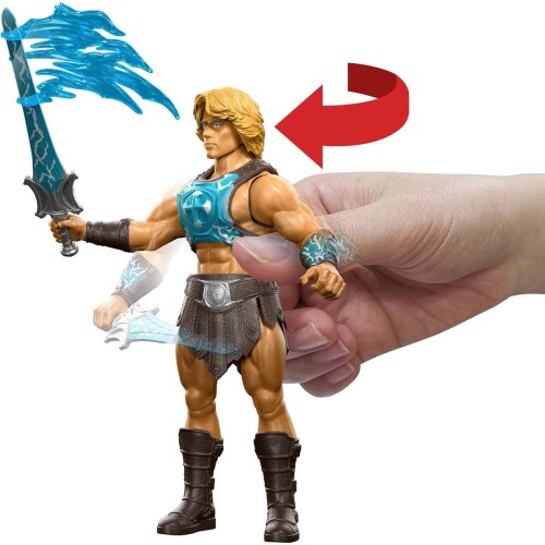 Mattel Masters of the Universe He-man Power Sword Slash Feature Figure Toy, 5.5 Inch Twist & Release Action JKH99 / JKJ02 194735