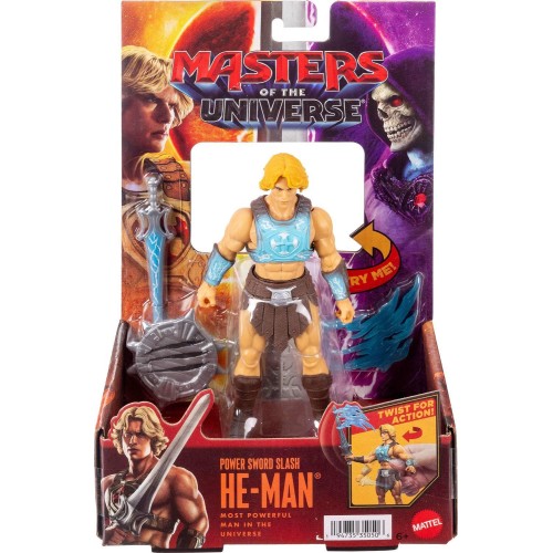 Mattel Masters of the Universe He-man Power Sword Slash Feature Figure Toy, 5.5 Inch Twist & Release Action JKH99 / JKJ02 194735