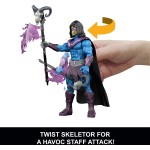 Mattel Masters of the Universe Skeletor Havoc Staff Attack Feature Figure, 5.5 Inch Twist & Release Toy JKH99 / JKJ00 1947353505