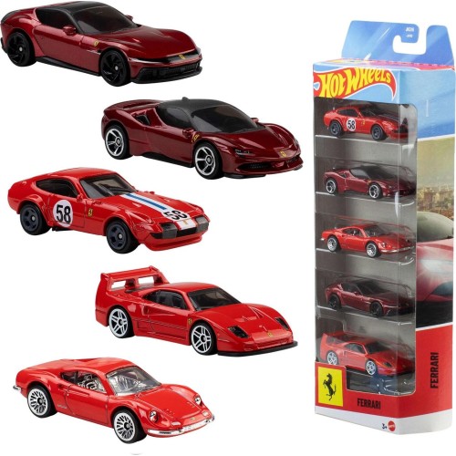 Mattel hot wheels aytokινηtakia ferrari - σετ των 5 JLN12 194735367887