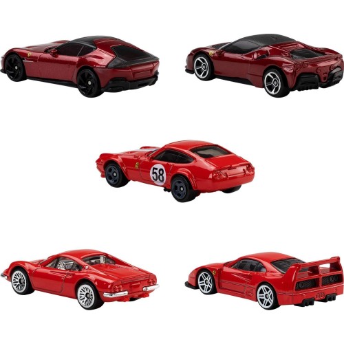 Mattel 2026 5 CAR PK - Rosso - 21A JLN12 194735367887