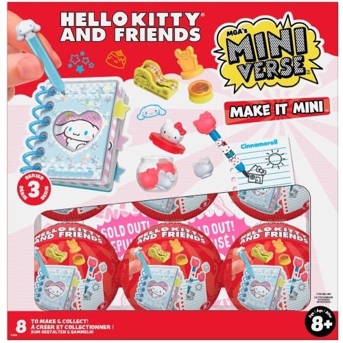 MGA Entertainment MINIVERSE - ΜΑΚΕ ΙΤ μίνι Hello Kitty ΣΕΙΡΑ 3 ASST. PDQ 535324 035051535324