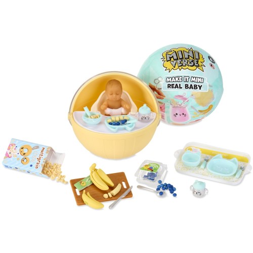 MGA Entertainment Miniverse Real Baby - ΜΑΚΕ ΙΤ μίνι Baby FOOD ASST. PDQ 571261 / 571537 035051571261