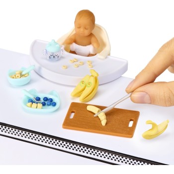 MGA Entertainment Miniverse Real Baby - ΜΑΚΕ ΙΤ μίνι Baby FOOD ASST. PDQ 571261 / 571537 035051571261