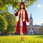 Mattel Barbie Signature Graduation Wishes Fashion Doll With Burgundy Robe & Tassel Cap, Collectible Gift JJX81 194735344406