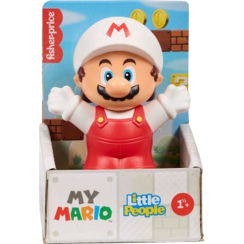 Mattel Fisher-price Little People My Mario Fire Character Figure for Toddlers & Kids, 1 Toy JHG64 / JHG65 194735331055