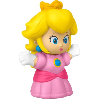 Mattel Fisher-price Little People My Mario Princess Peach Character Figure for Toddlers, 1 Toy JHG64 / JHG67 194735331062