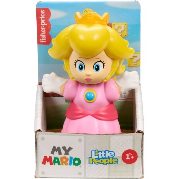 Mattel Fisher-price Little People My Mario Princess Peach Character Figure for Toddlers, 1 Toy JHG64 / JHG67 194735331062
