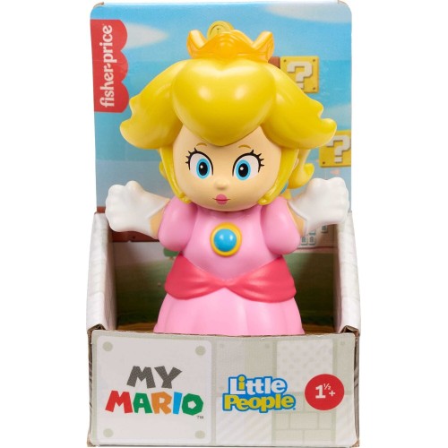 Mattel Fisher-price Little People My Mario Princess Peach Character Figure for Toddlers, 1 Toy JHG64 / JHG67 194735331062