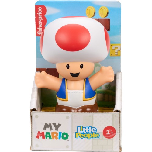 Mattel Fisher-price Little People My Mario Toad Character Figure for Toddlers & Kids, 1 Toy JHG64 / JHG68 194735331031