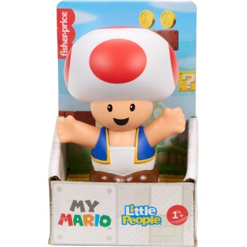 Mattel Fisher-price Little People My Mario Toad Character Figure for Toddlers & Kids, 1 Toy JHG64 / JHG68 194735331031