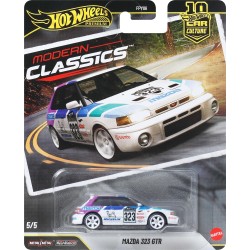 Mattel Hot Wheels Car Culture Premium 1:64 Scale Die-cast Toy Mazda 323 Gtr, Modern Classics FPY86 / JKF17 194735347988