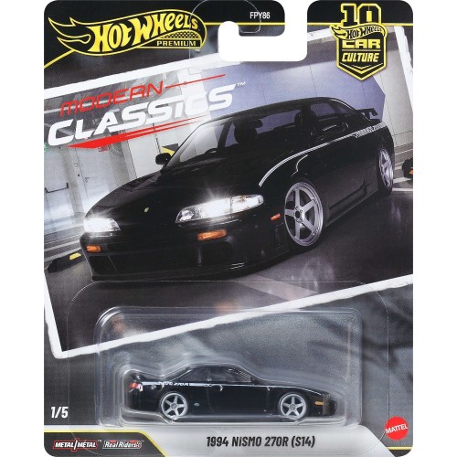 Mattel Hot Wheels Car Culture Premium 1:64 Scale Die-cast Toy 1994 Nismo 270r (s14), Modern Classics FPY86 / JKD99 194735347971