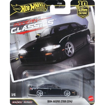 Mattel Hot Wheels Car Culture Premium 1:64 Scale Die-cast Toy 1994 Nismo 270r (s14), Modern Classics FPY86 / JKD99 194735347971
