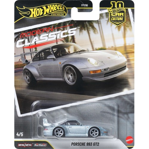 Mattel Hot Wheels Car Culture Premium 1:64 Scale Die-cast Toy Porsche 993 Gt2, Modern Classics FPY86 / JKF16 194735348107