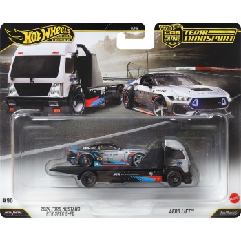 Mattel Hot Wheels Team Transport Truck & Race Car, Gift for Racing Collectors FLF56 / JHX92 194735338252