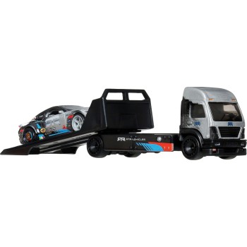 Mattel Hot Wheels Team Transport Truck & Race Car, Gift for Racing Collectors FLF56 / JHX92 194735338252