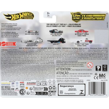 Mattel Hot Wheels Team Transport Truck & Race Car, Gift for Racing Collectors FLF56 / JHX92 194735338252