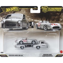 Mattel Hot Wheels Team Transport Truck & Race Car, Gift for Racing Collectors FLF56 / JHX90 194735338245