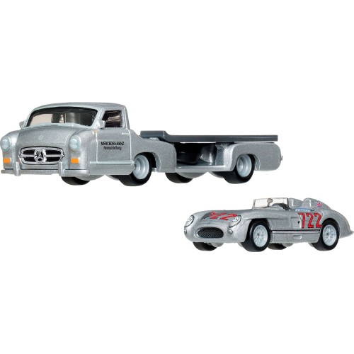 Mattel hot wheels συλλεκτικa - νταλίκα με αυτοκινητάκι hw mb 300 slr uhlenhaut FLF56 / JHX90 194735338245