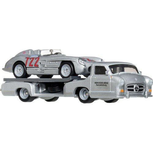 Mattel hot wheels συλλεκτικa - νταλίκα με αυτοκινητάκι hw mb 300 slr uhlenhaut FLF56 / JHX90 194735338245