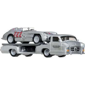 Mattel Hot Wheels Team Transport Truck & Race Car, Gift for Racing Collectors FLF56 / JHX90 194735338245