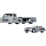 Mattel Hot Wheels Team Transport Truck & Race Car, Gift for Racing Collectors FLF56 / JHX90 194735338245