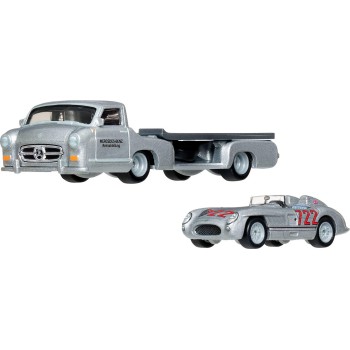 Mattel hot wheels συλλεκτικa - νταλίκα με αυτοκινητάκι hw mb 300 slr uhlenhaut FLF56 / JHX90 194735338245