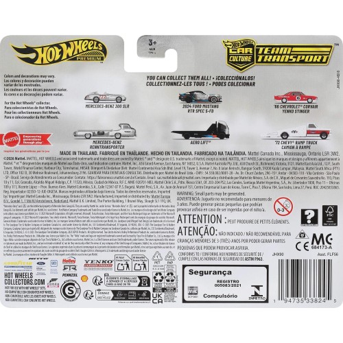 Mattel Hot Wheels Team Transport Truck & Race Car, Gift for Racing Collectors FLF56 / JHX90 194735338245