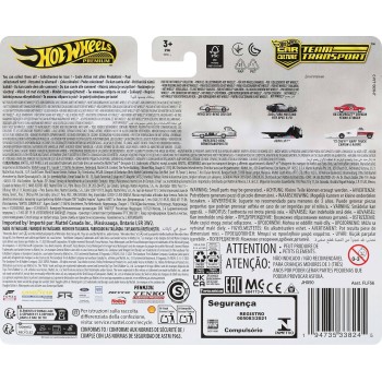 Mattel Hot Wheels Team Transport Truck & Race Car, Gift for Racing Collectors FLF56 / JHX90 194735338245