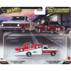 Mattel hot wheels συλλεκτικa - νταλίκα με αυτοκινητάκι hw 66 chvrlt crvr ynk stn FLF56 / JHX91 194735338191