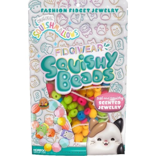 Horizon Group USA Squishmallows - Fidgiwear Squishy Balls for Jewelry Making - Horizon Barcode: HG239037 194356390370