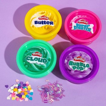 Horizon Group USA Playdoh - Kawaii Mix & Play Slime Set 4pcs - Horizon Barcode: HG240418 194356404183