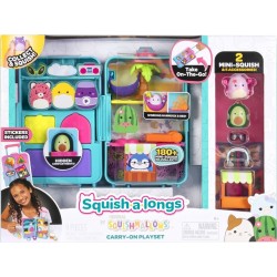 Squish-a-longs - 2pc Carry-on Toy Set With Figures & Accessories - Jazwares JWSL0093 191726850588