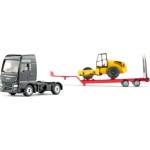 MAN Flatbed Truck With Paver (1:87) - Siku Barcode: SI001760 4006874017607