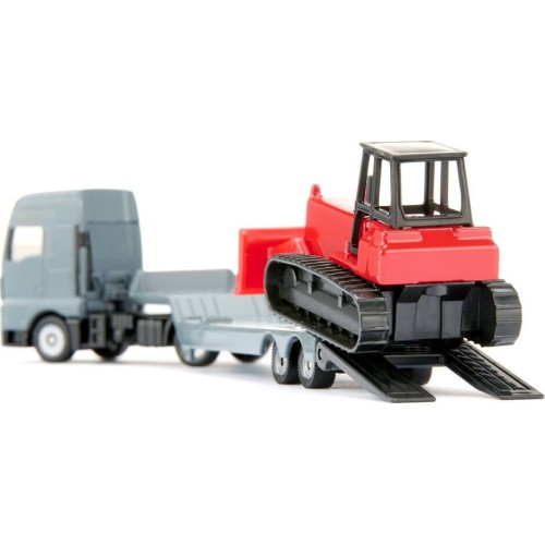 MAN Flatbed Truck With Bulldozer (1:87) - Siku SI001762 4006874017621