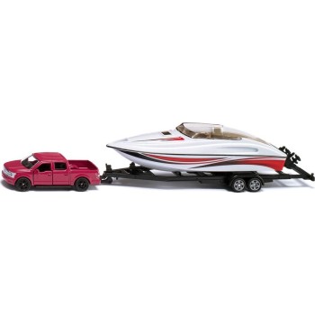 Ford F150 car With Speedboat (1:50) - Siku Barcode: SI002568 4006874025688