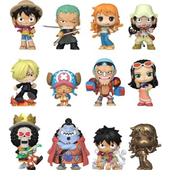 funko mystery mini: one piece - straw hat crew - monkey d. luffy, roronoa,  90648 889698906487