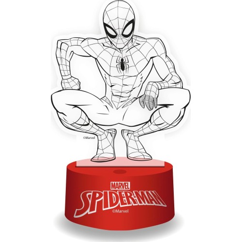 Arditex 3d λάμπα rgb με τηλεχειριστήριο spiderman SM17893 8430957178934